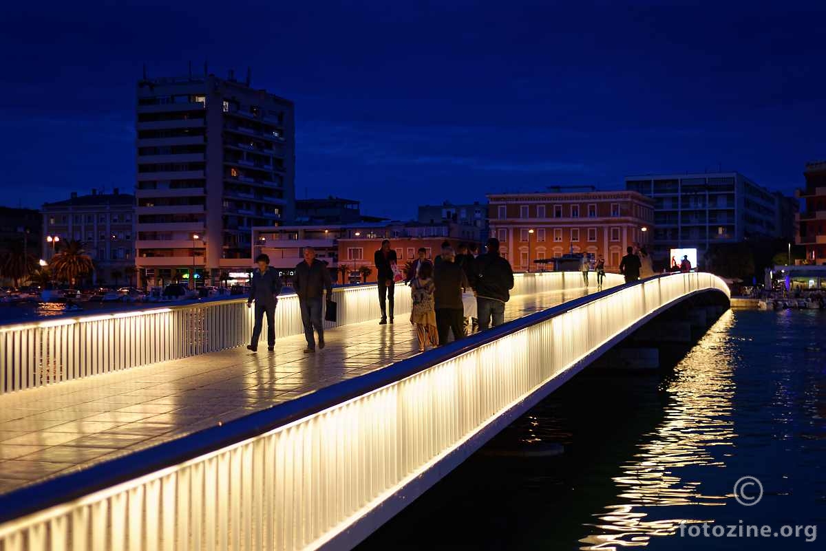 Zadarski most, noćna