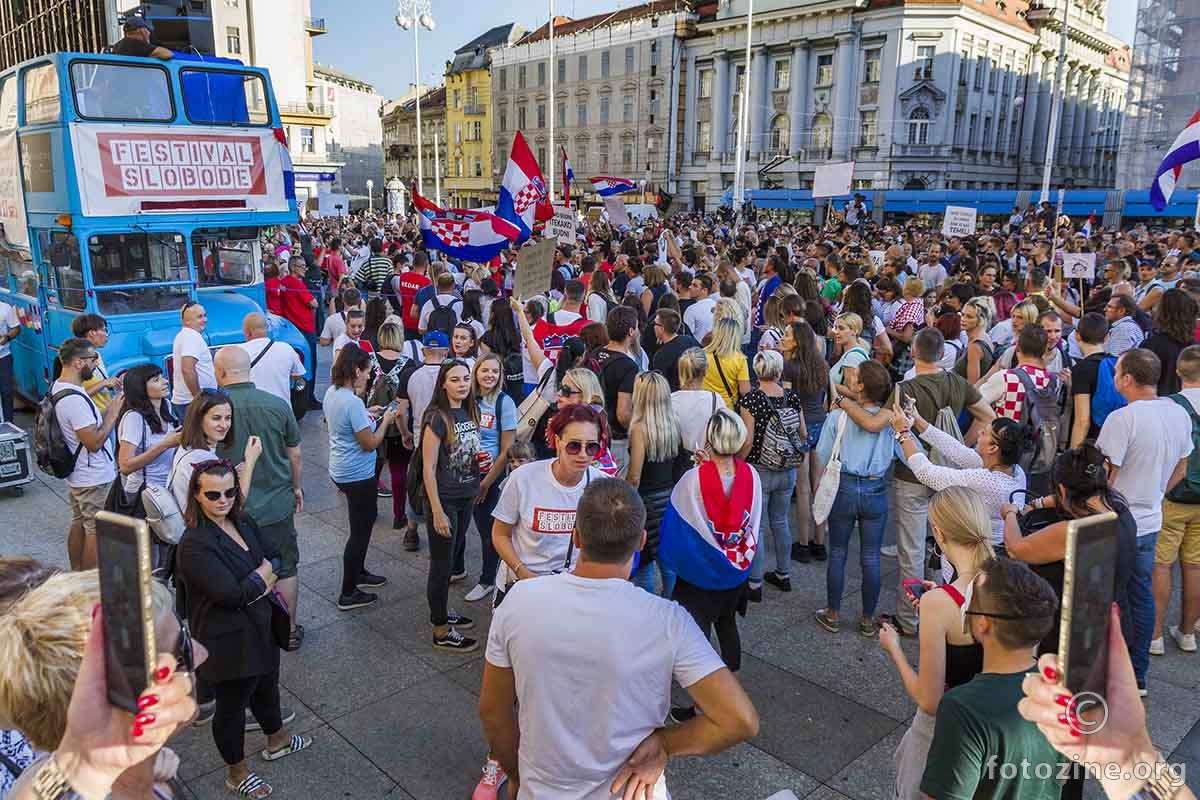 Festival slobode, Jelačić plac, Zagreb, 05.09.2020.