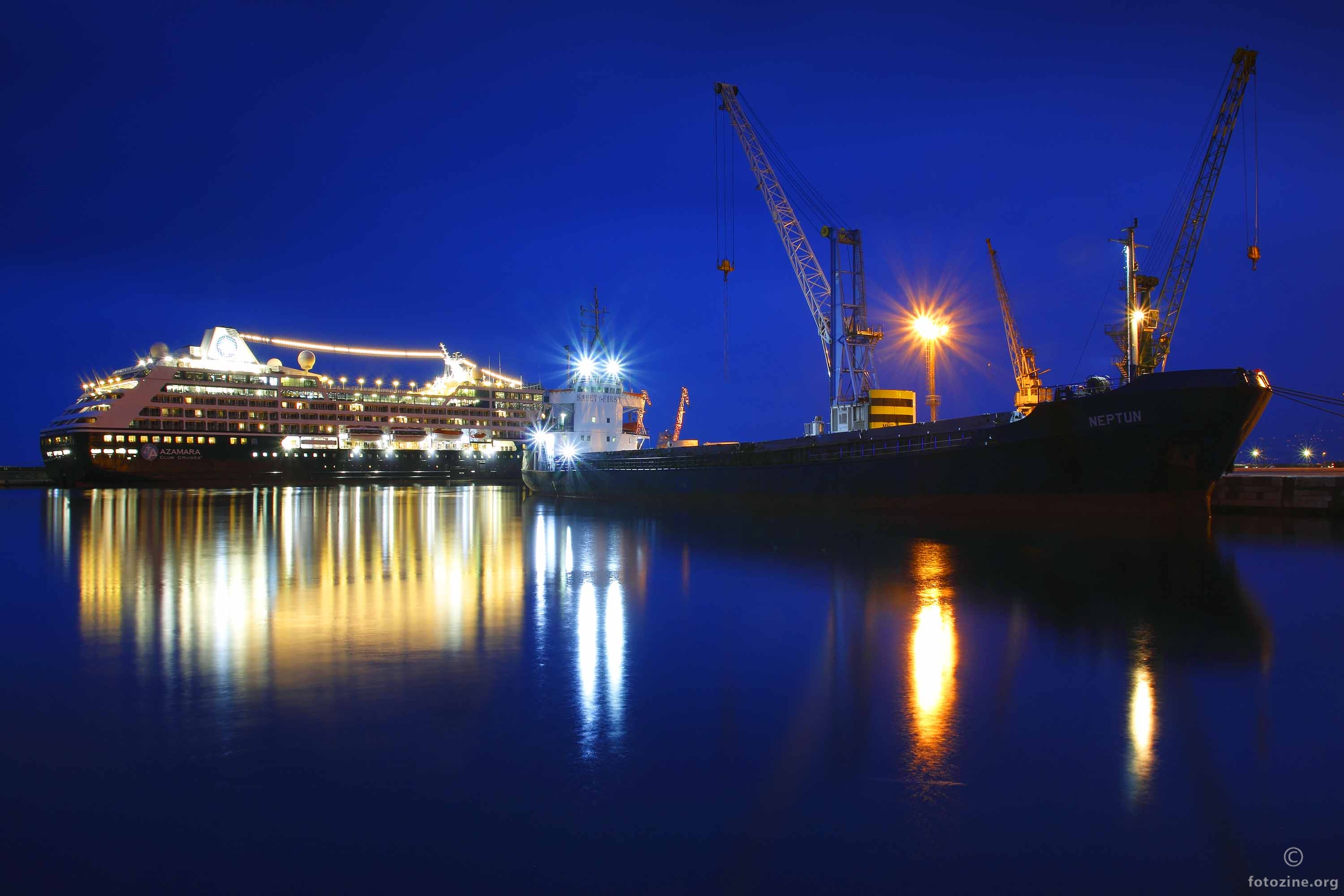 Neptun i Azamara cruiser u Rijeci