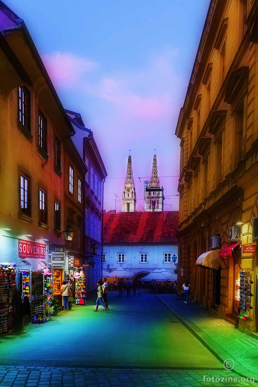 Večer na Krvavom mostu, Zagreb...