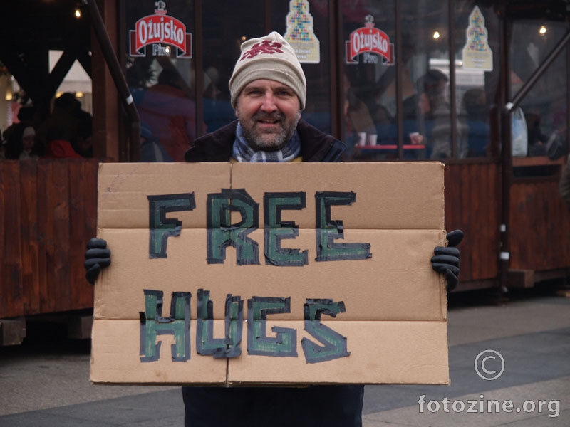Free Hugs in Zagrebia