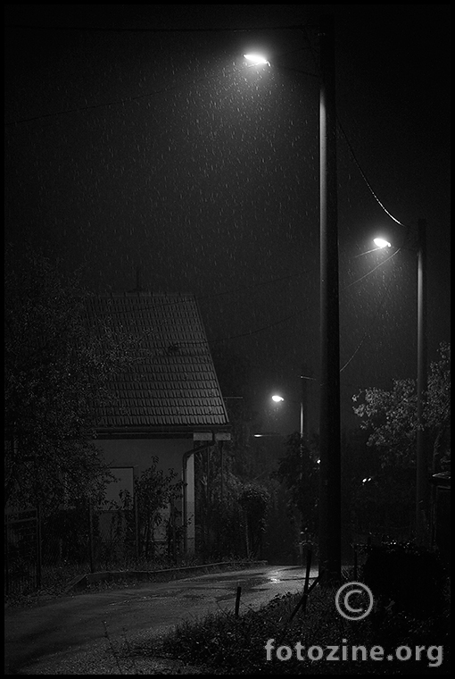 rainy night in croatia
