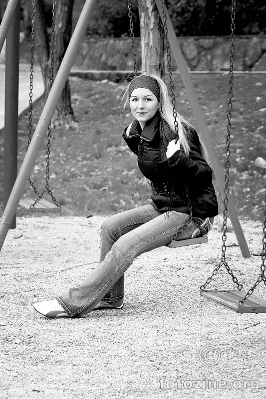 On the swing...