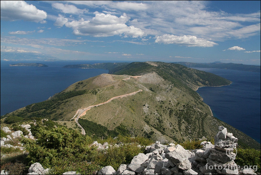 pogled sa najviseg vrha Cresa