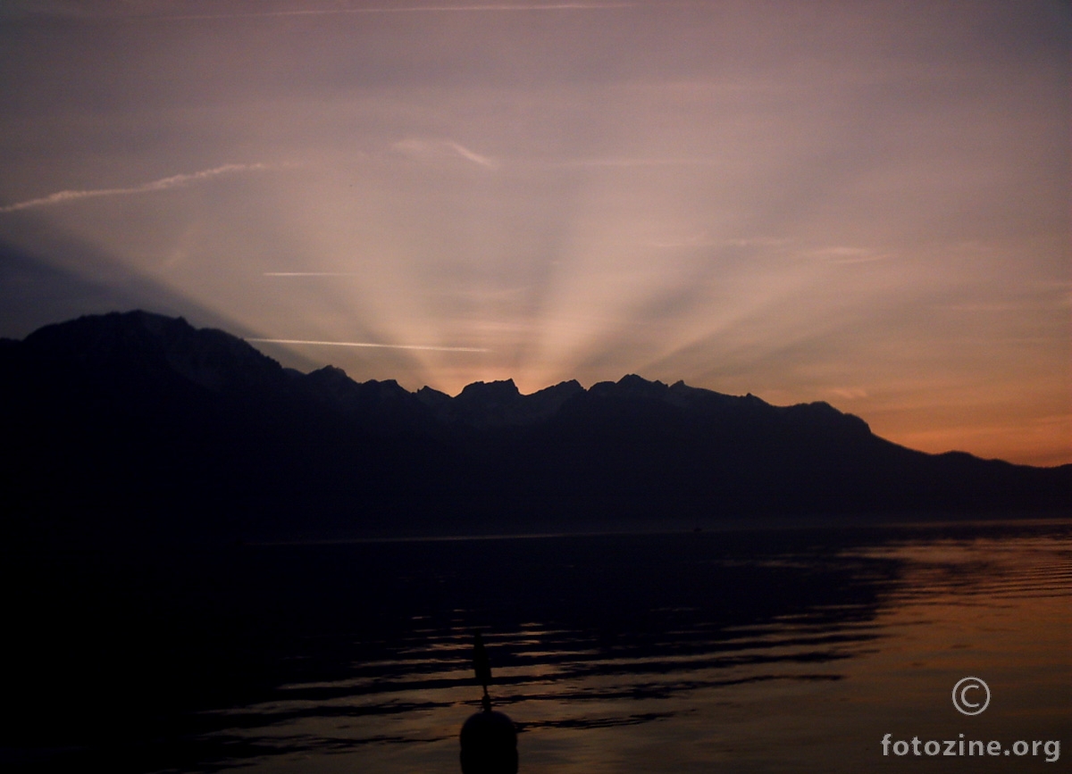 Zalazak sunca - Montreux (CH)