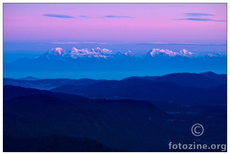 Kamniške Alpe u zoru..