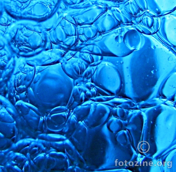 Bubbles in blue