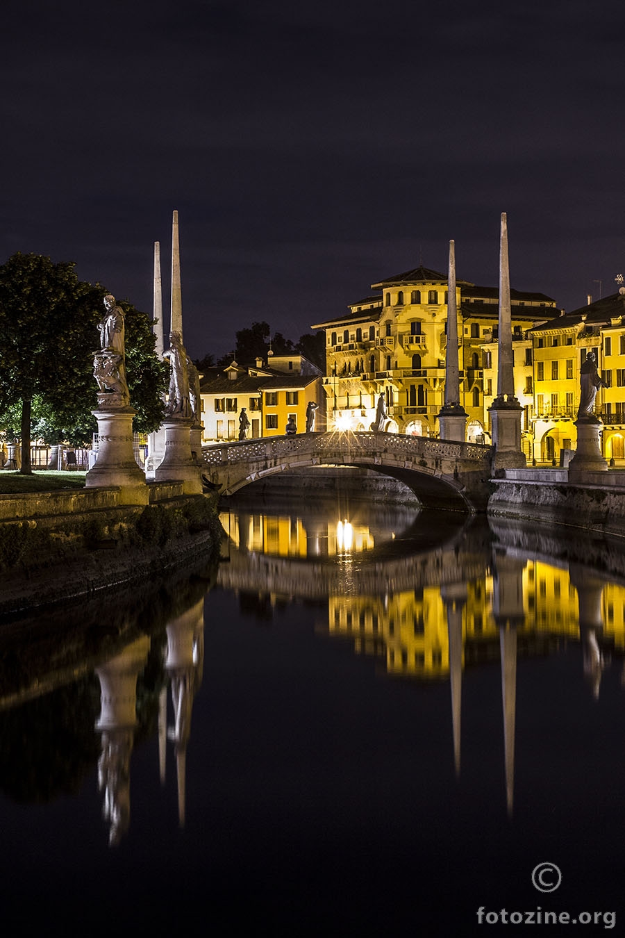 Padova Italy at night