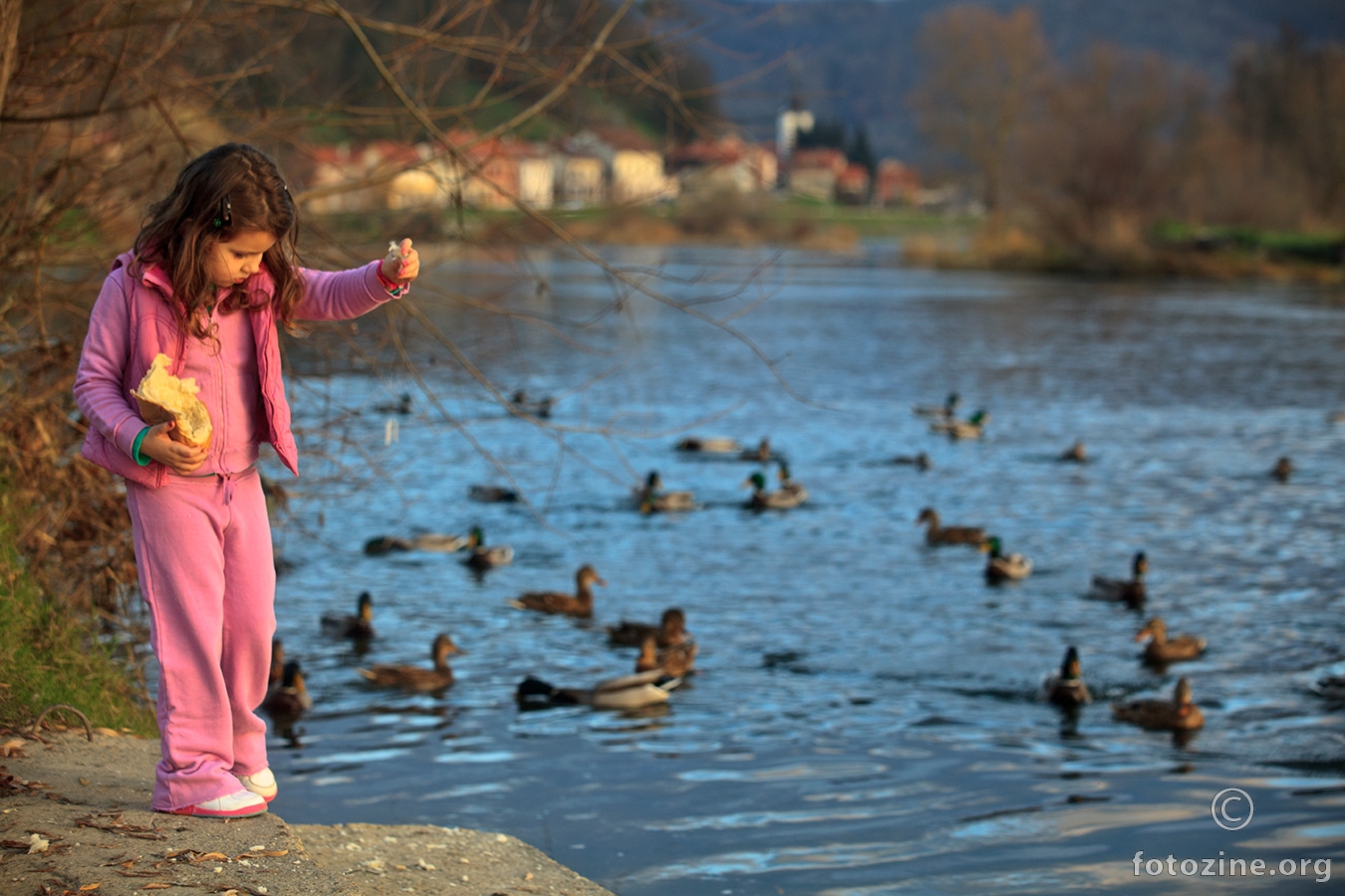 Djevojčica i patke