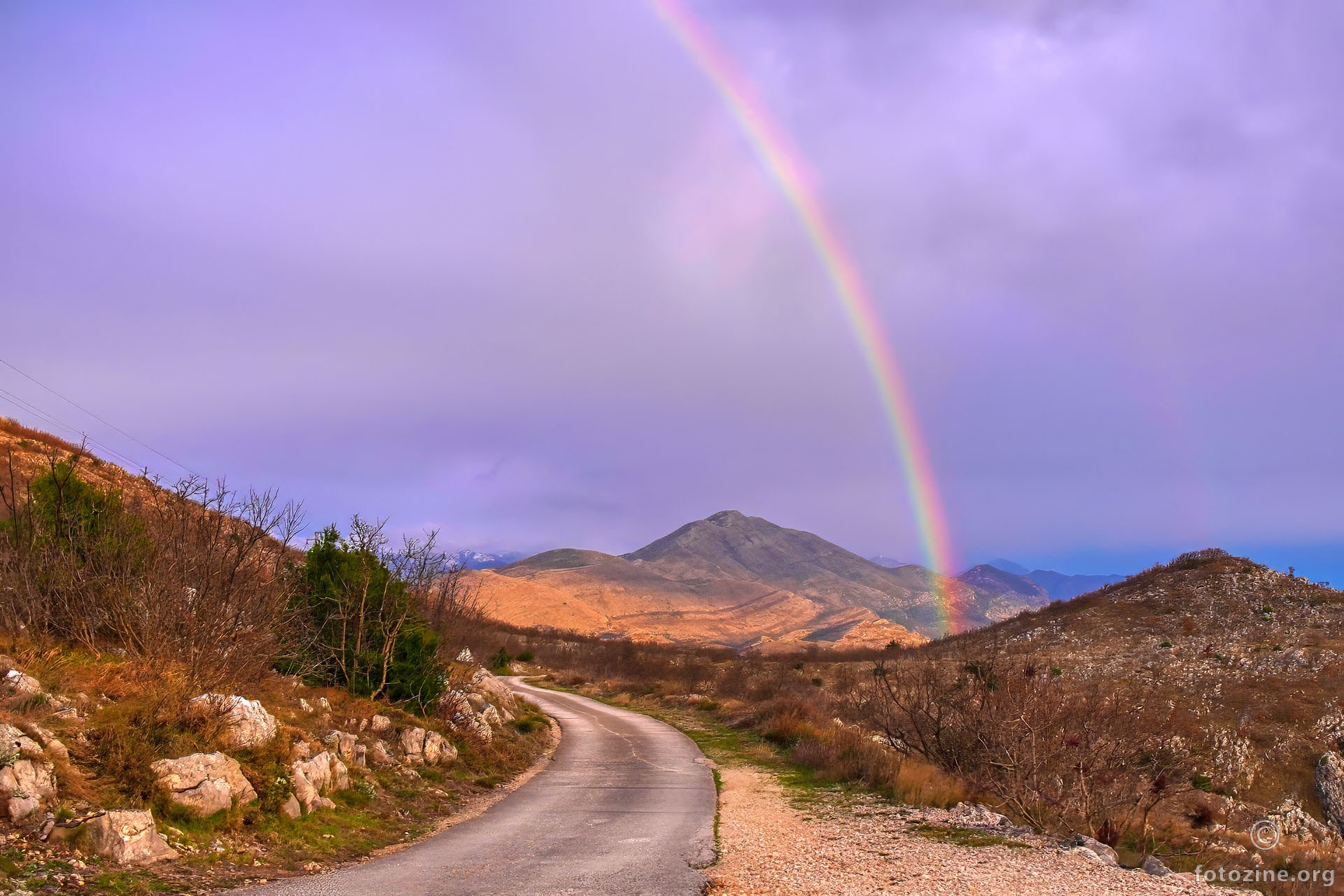 duga nad sniježnicom