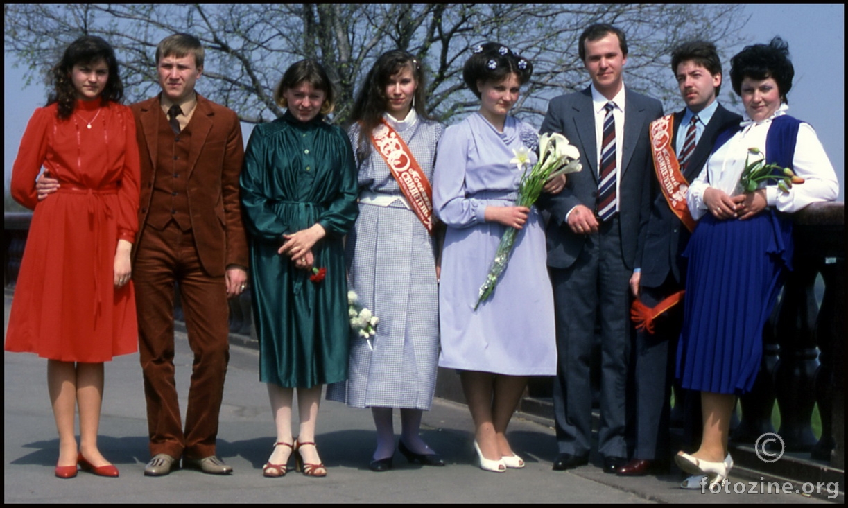 Moskva. SSSR. Svatovi ispod Lomonosova. 7.V.1986. 