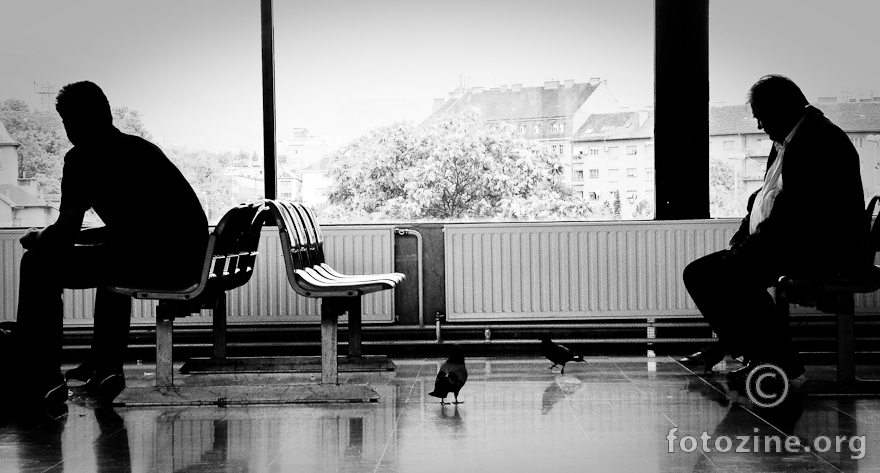 waiting for departure
