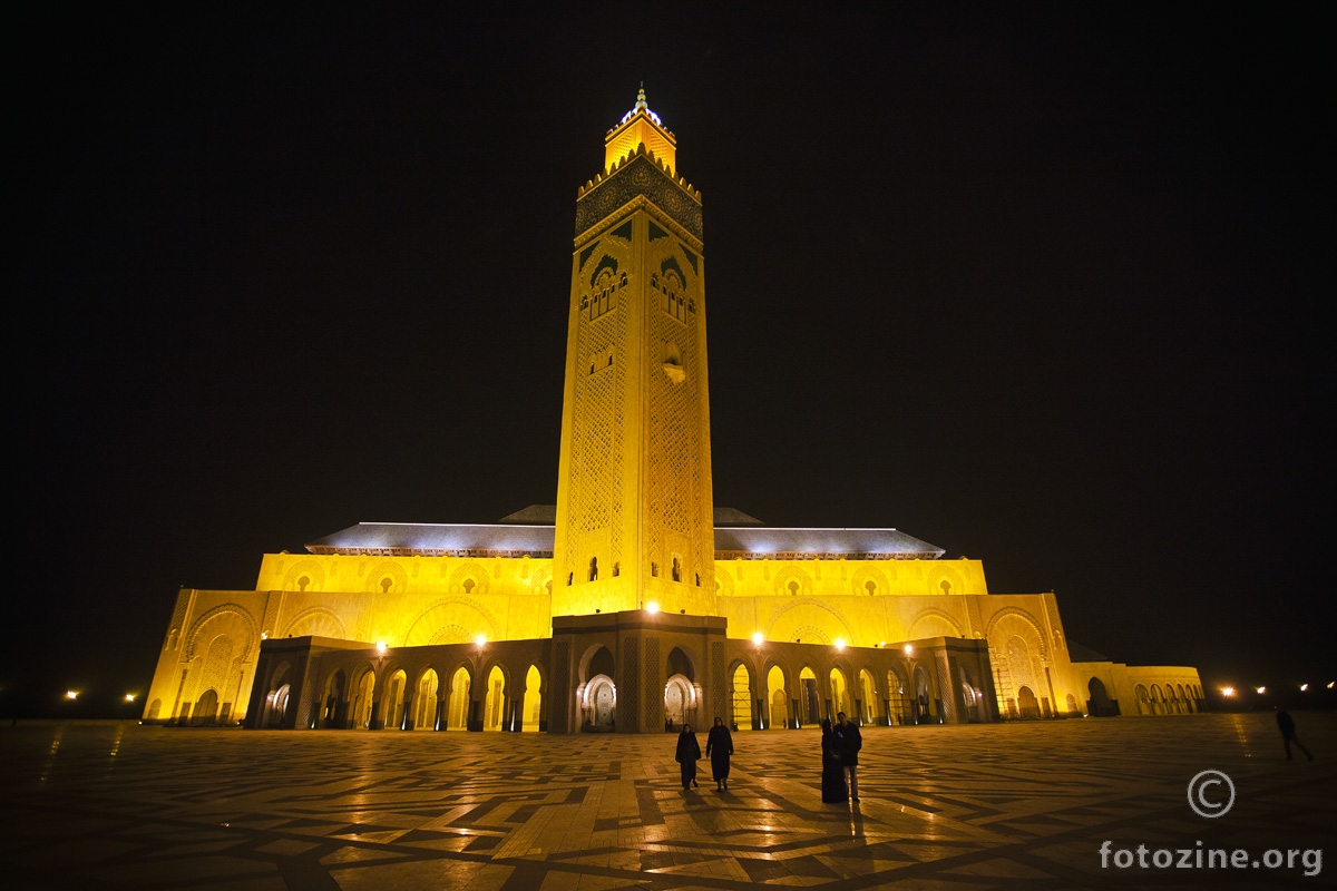Hassan II Mosque night view, Casablanca