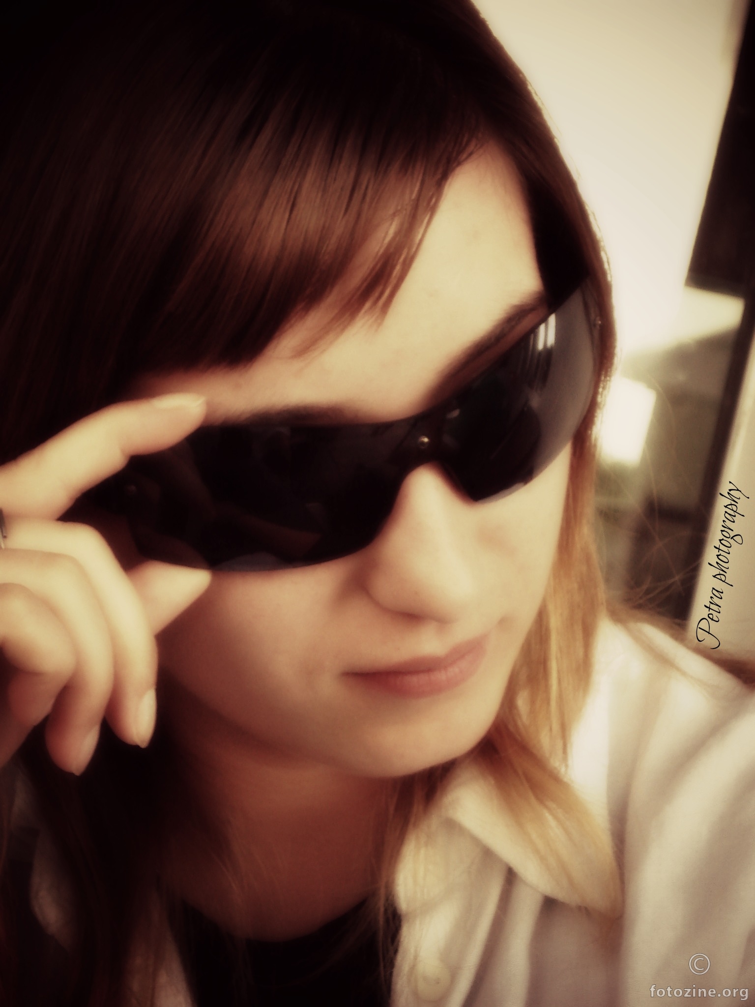Ivana with sunglasses