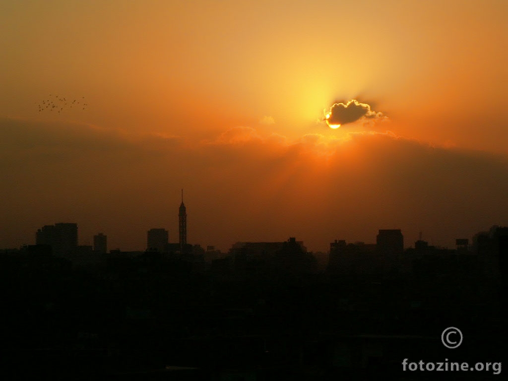 Sunset over Cairo