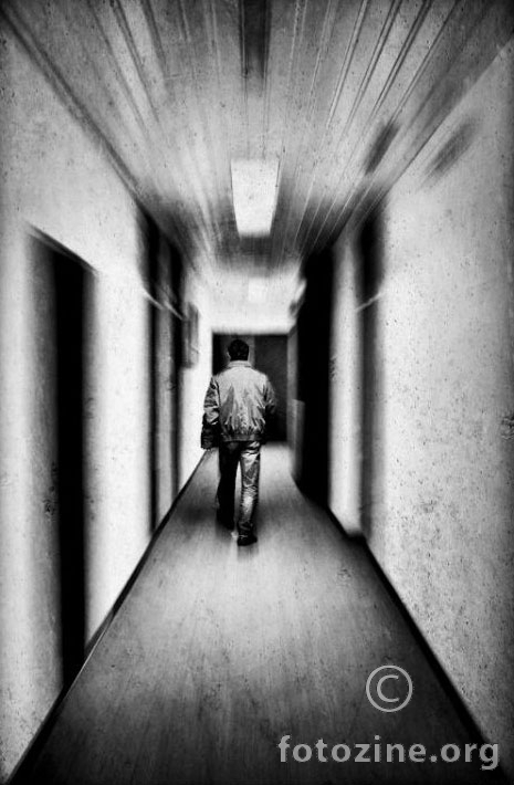 in the corridor