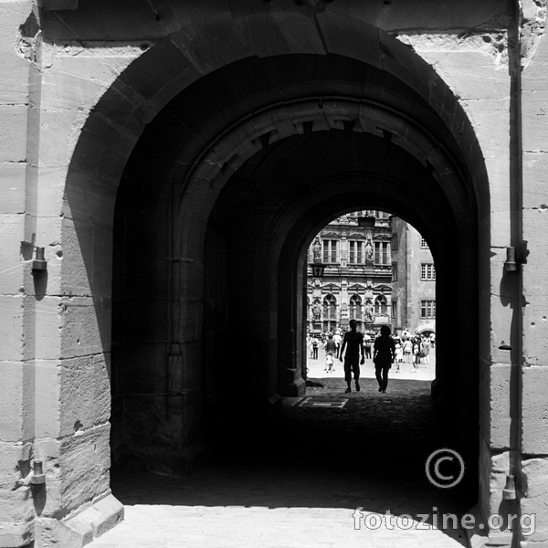 ulaz u dvorište Dvorca Heidelberg...
