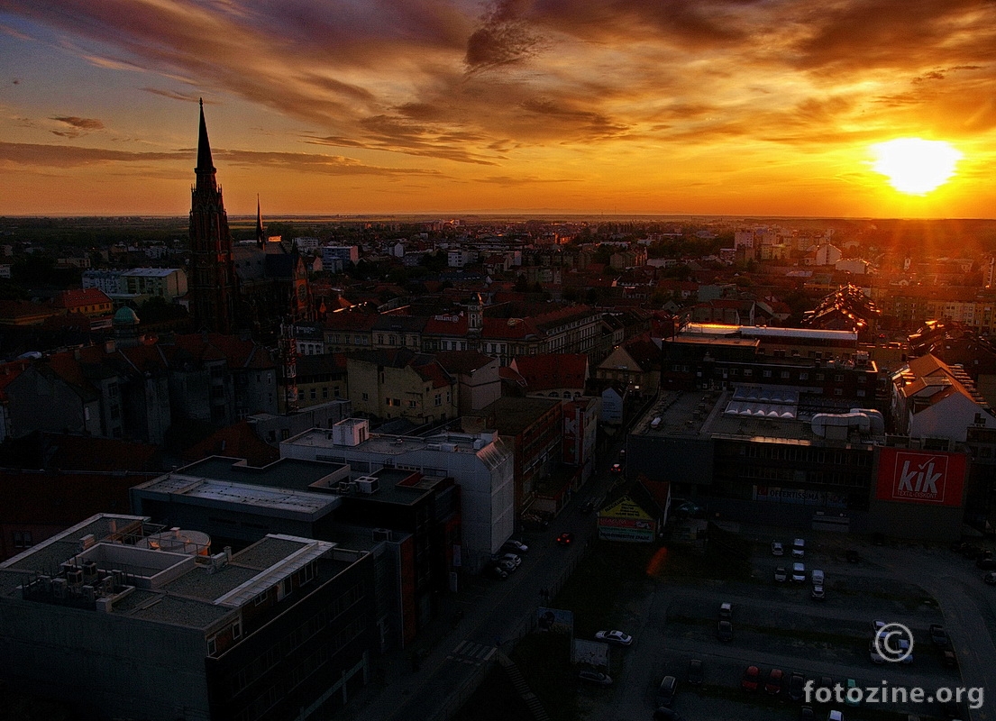 sunset sa hotela Osijek
