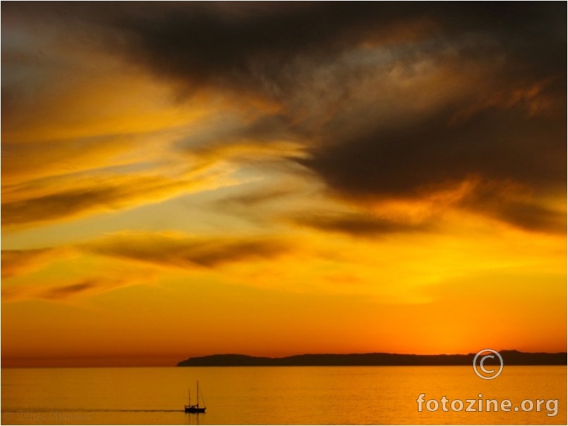 Boat at Golden Sunset