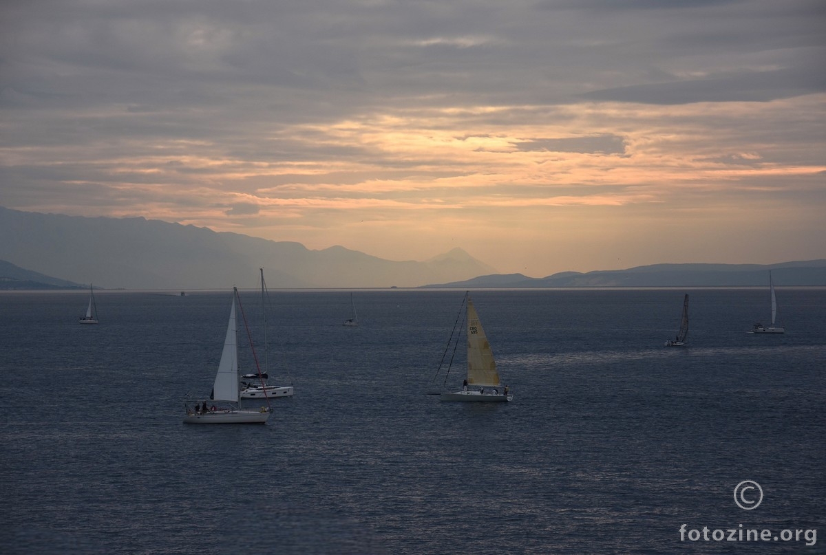 zagrijavanje pred regatu