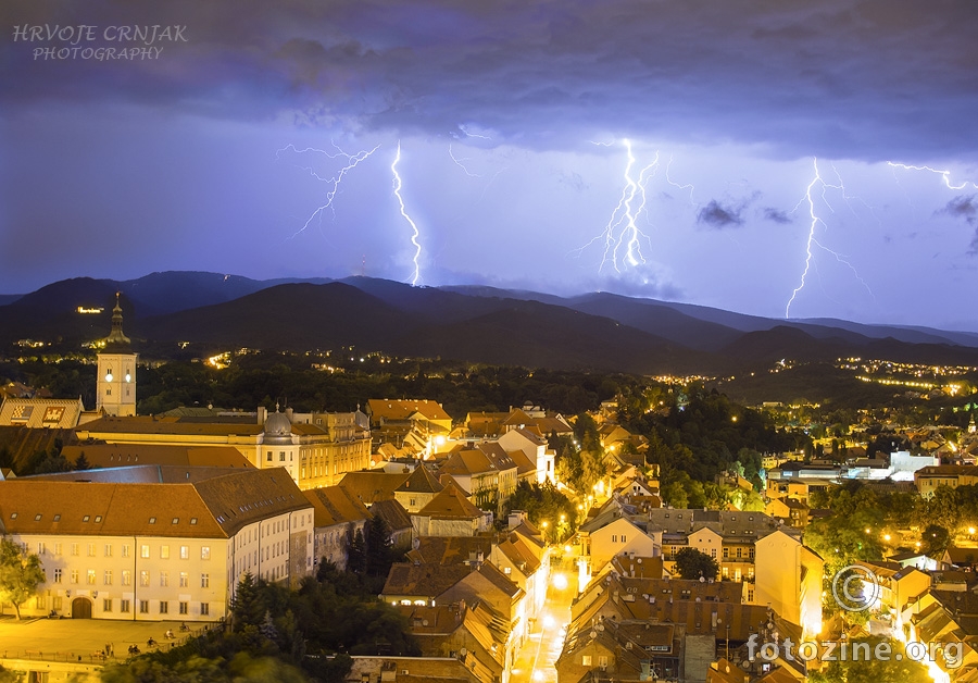 Munje nad Medvednicom