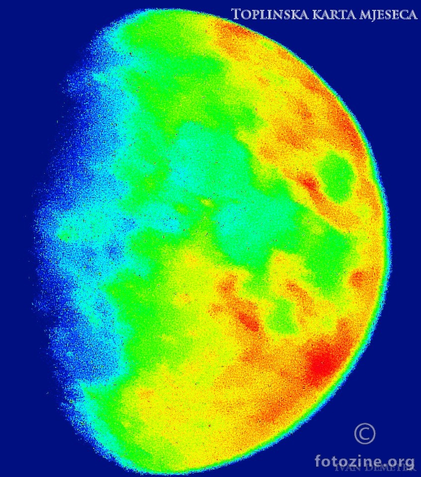 Toplinska karta Mjeseca