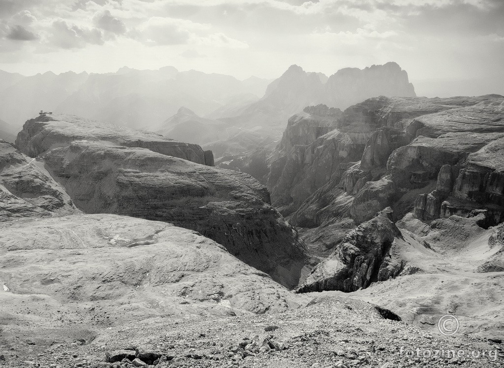 Dolomiti - pogled na Sella Towers