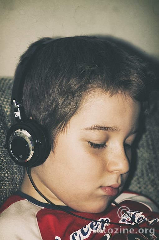 My son listens to music...