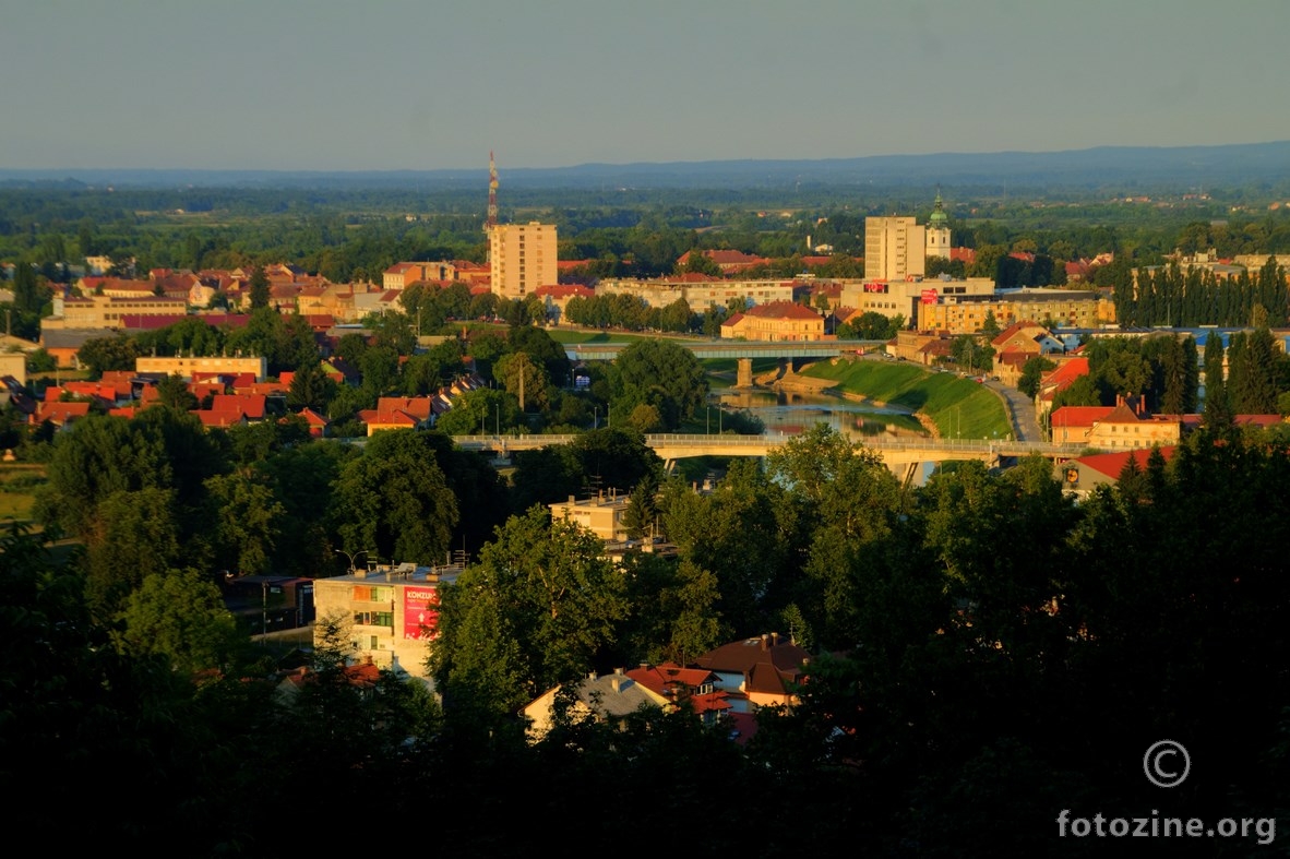 Pogled s Dubovca u suton