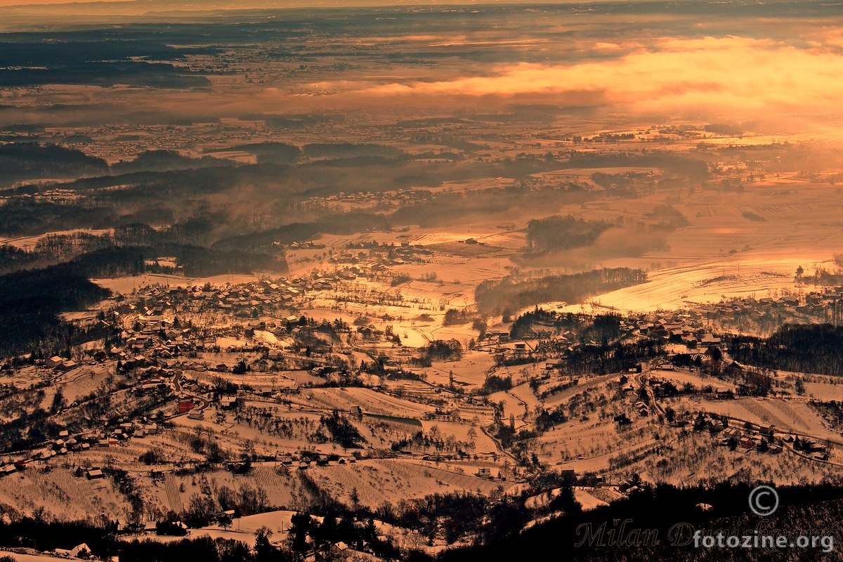 Plešivica, panorama