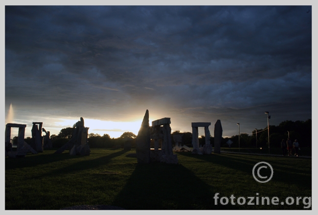 Ada Ciganlija like a Stonehandge