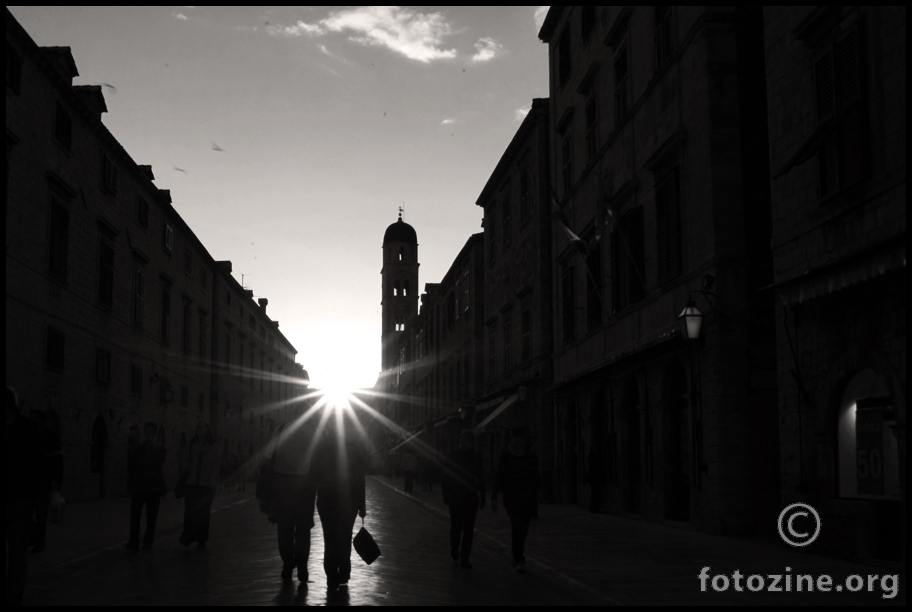 stradun sunset