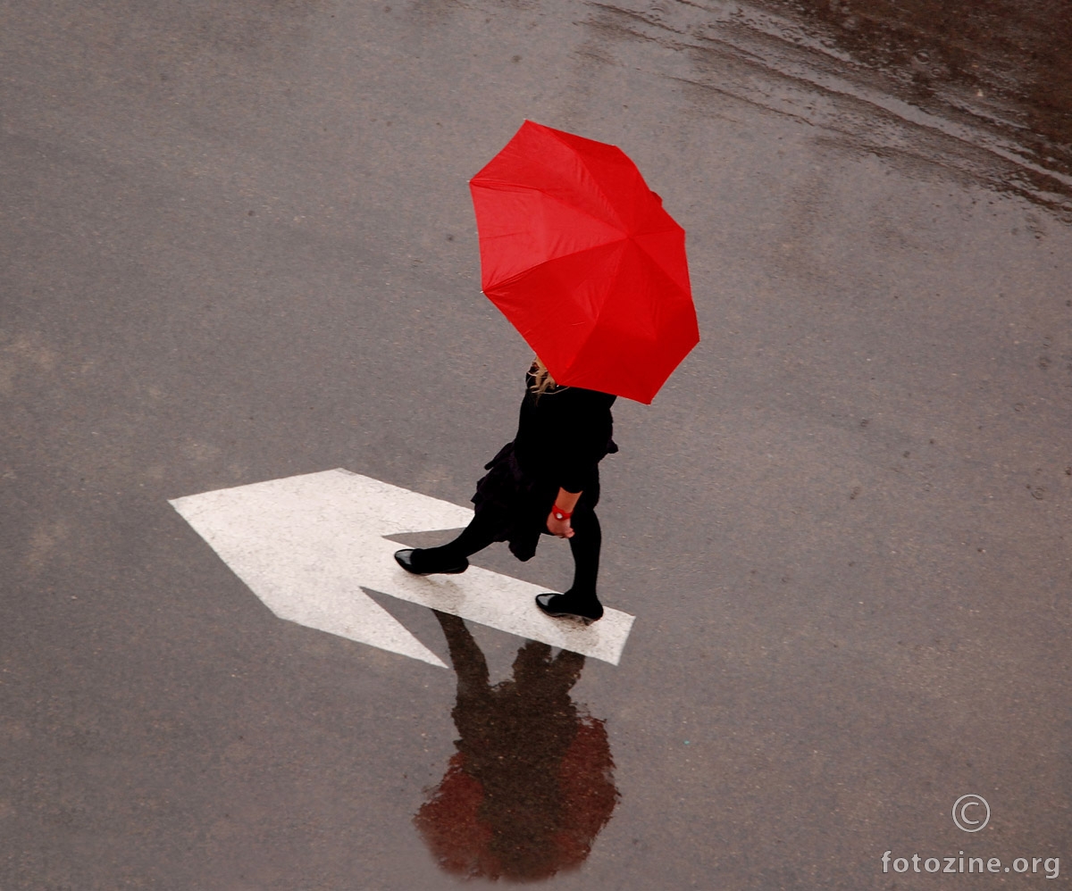 Red umbrella