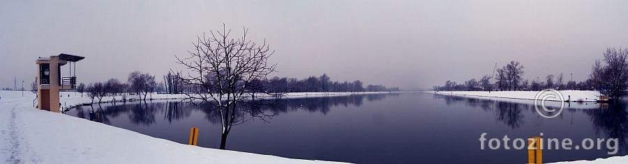 Snježna jarunska obala