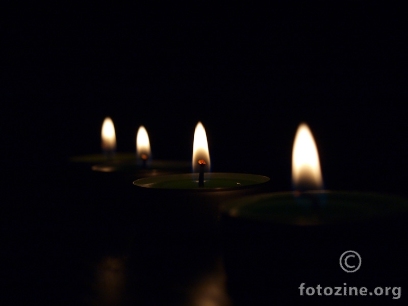 candles in the dark