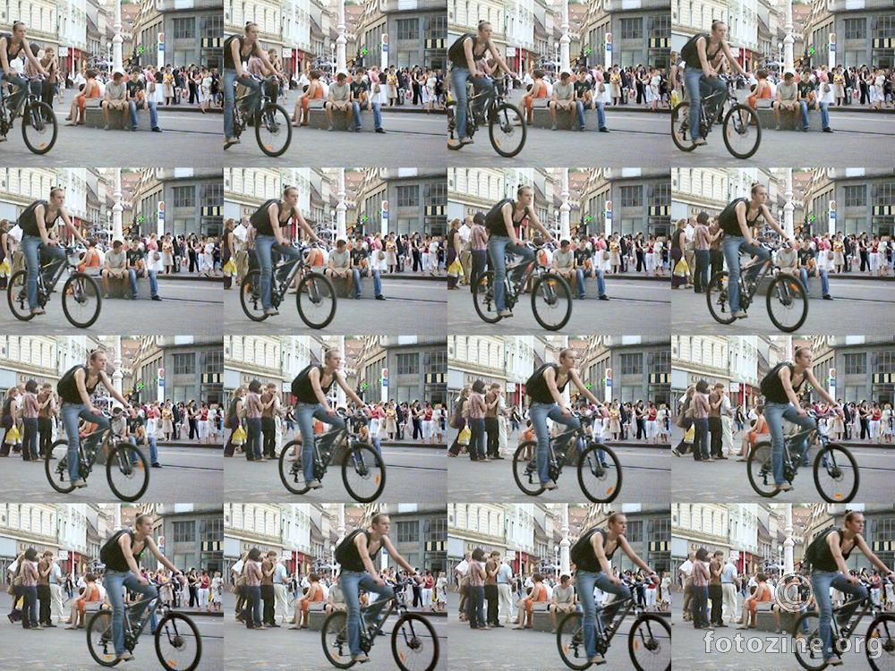 bajkom kroz gužvu (X3D stereogram)