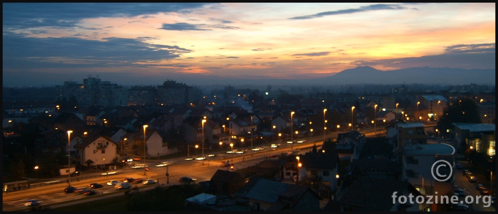 panorama zalaz sunca