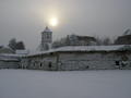 stari grad u snijegu